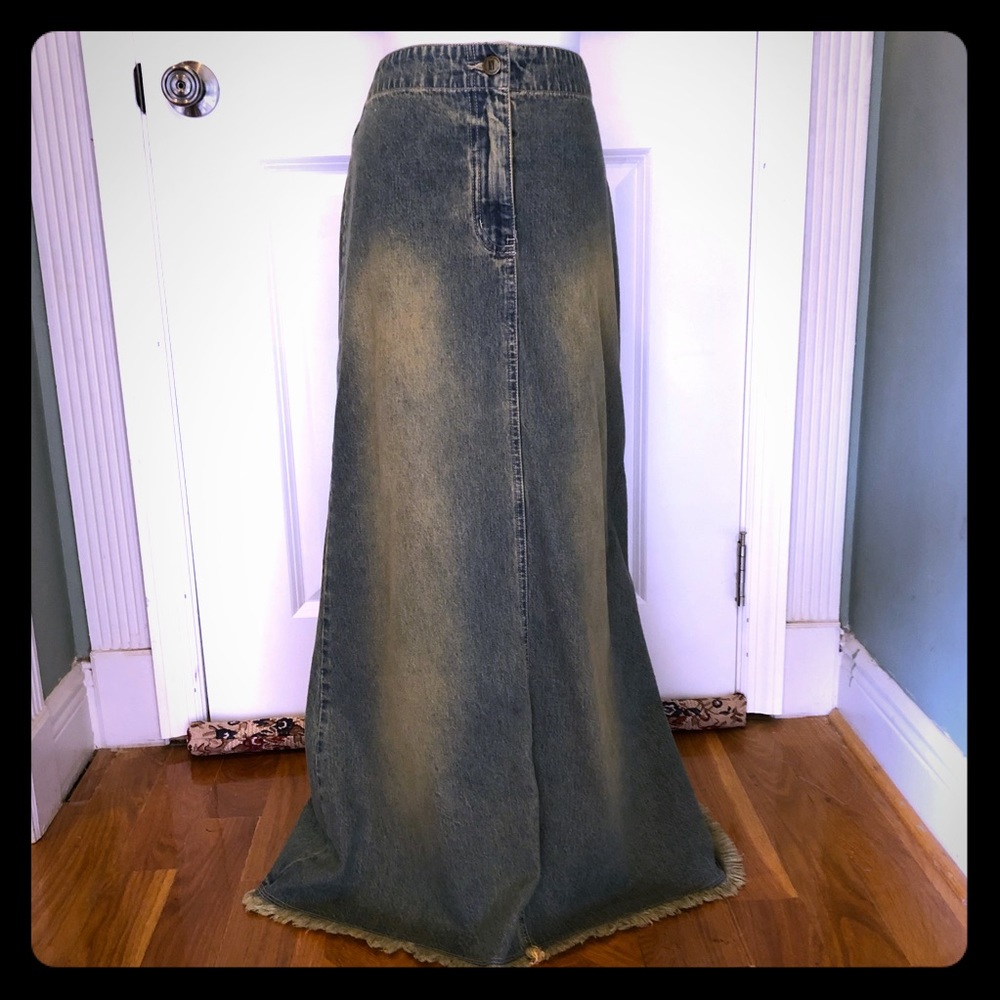 Long Jean Skirt